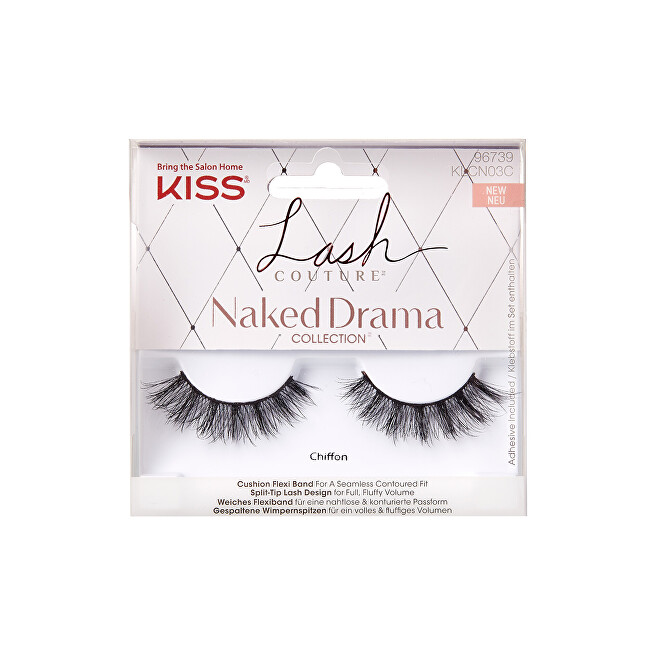 Kiss False Eyelashes Lash Couture Naked Drama 1 pair Tulle dirbtinės blakstienos
