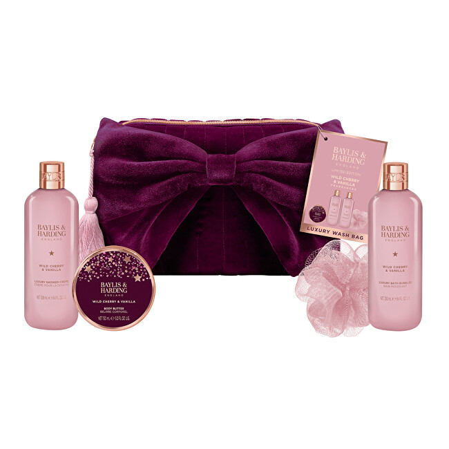Baylis & Harding Gift set in velvet bag Wild Cherry & Vanilla 4 pcs Vonios ir du&scaron;o priemonė Moterims