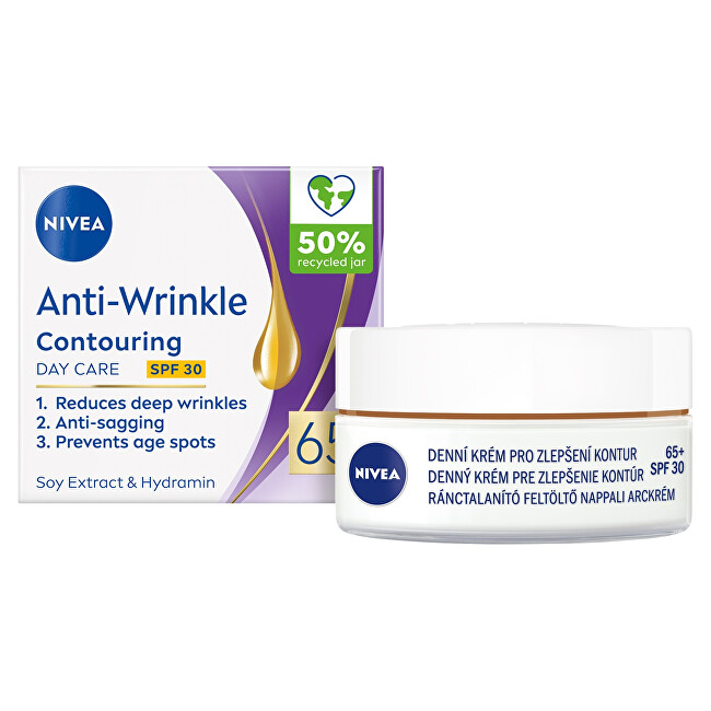 Nivea Day Cream for Improving Contours 65+ SPF 30 (Anti-Wrinkle Contouring Day Care) 50 ml 50ml Moterims