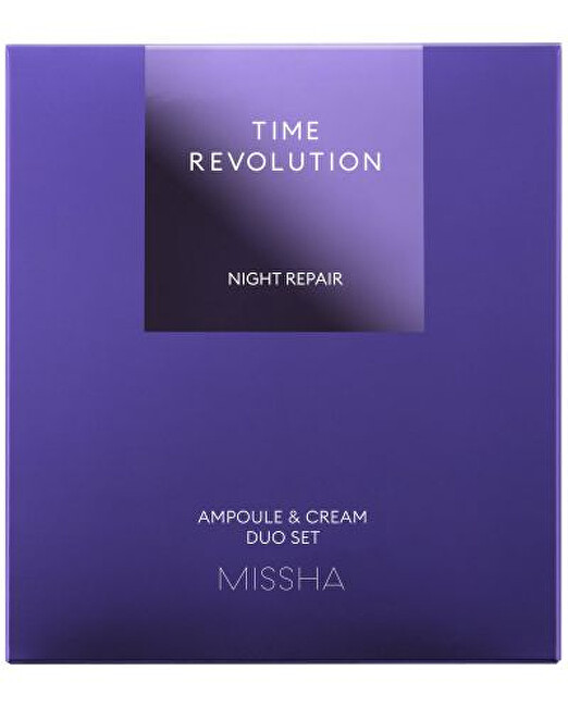 Missha Time Revolution Night Repair Ampoule & Cream Duo Gift Set vietinės priežiūros priemonė