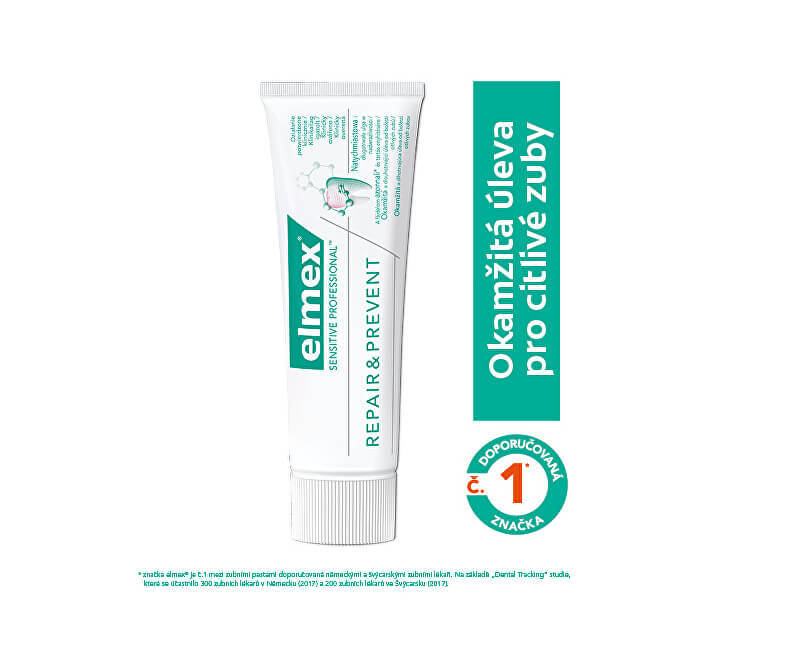 Elmex Pain Relief Toothpaste Sensitiv e Professional Repair & Prevent 75 ml 75ml Dantų emalį stiprinanti priemonė