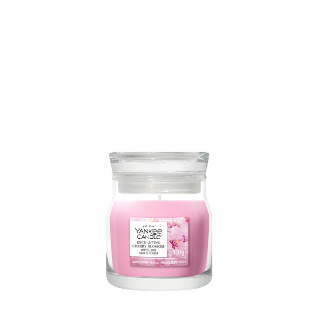 Yankee Candle Aromatic candle Signature small glass Enchanting Cherry Blossom 110 g kvepianti žvakė