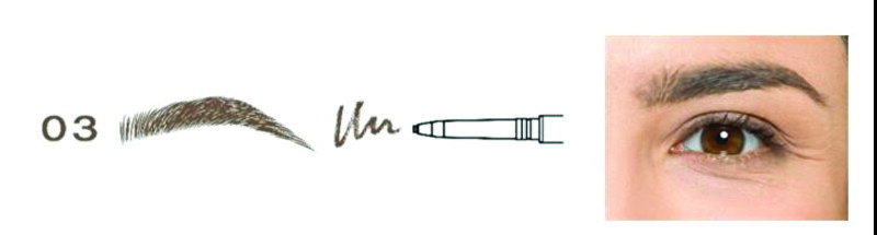 RefectoCil Waterproof eyebrow pencil Full Brow Liner 02 medium brown antakių pie&scaron;tukas