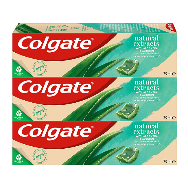 Colgate Toothpaste with natural extracts Natura l s Aloe Vera 3 x 75 ml 75ml Unisex