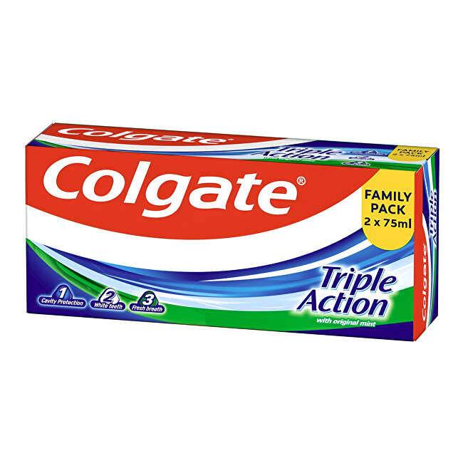Colgate Triple Action Toothpaste 2 x 75 ml 75ml dantų pasta