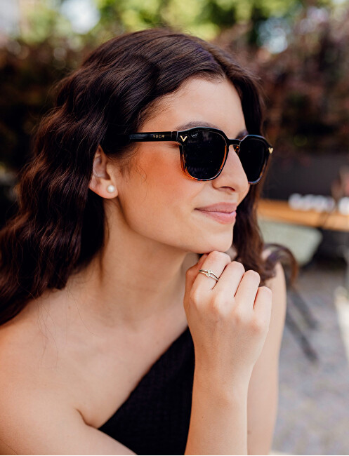 Vuch Polarizačn&iacute; slunečn&iacute; br&yacute;le Elea V Design Brown akiniai nuo saulės