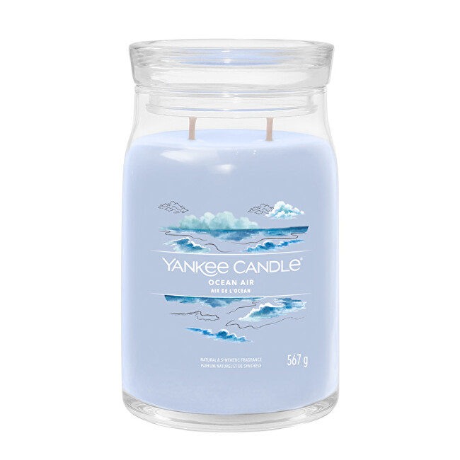 Yankee Candle Aromatic candle Signature glass large Ocean Air 567 g Unisex