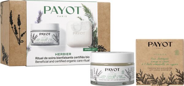 Payot Duo Herbier ( Nourishing Body Massage Bar 85g Free Gift + Universal Face Cream 50ml) 50ml Moterims
