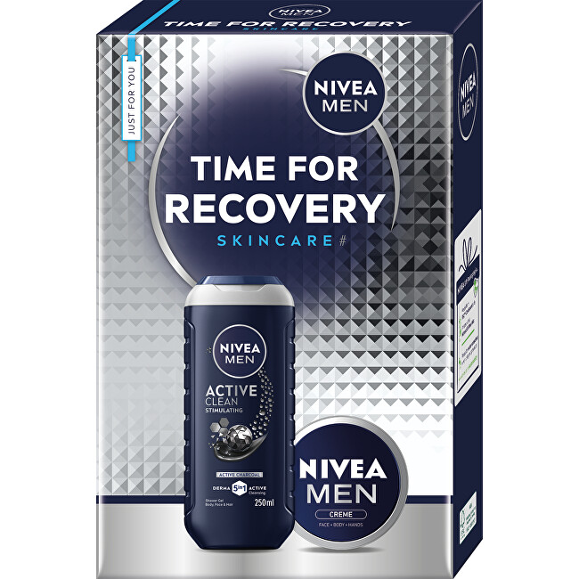 Nivea Men Time for Recovery Set - D&aacute;rkov&aacute; sada Vonios ir du&scaron;o priemonė Vyrams