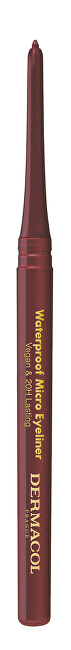 Dermacol Automatic Eye Pencil (Waterproof Micro Eyeliner) 03 Tmavě hněd&aacute; akių kontūras