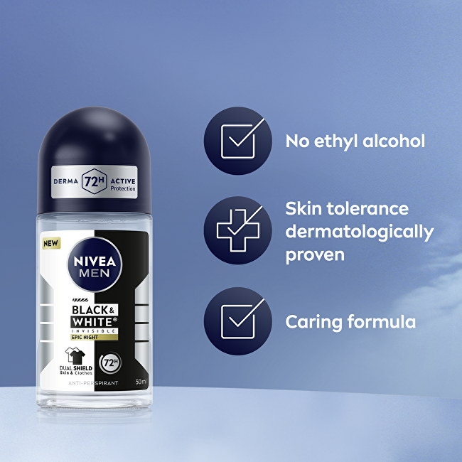 Nivea B&W Epic Night Anti-Perspirant Roll-On 50 ml 50ml dezodorantas