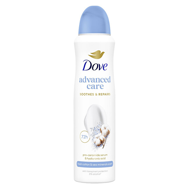 Dove Advanced Care Fresh Cotton & Sea Minerals Antiperspirant - Antiperspirant ve spreji Dezodorantas Dezodorantas ir antiperspirantas Moterims