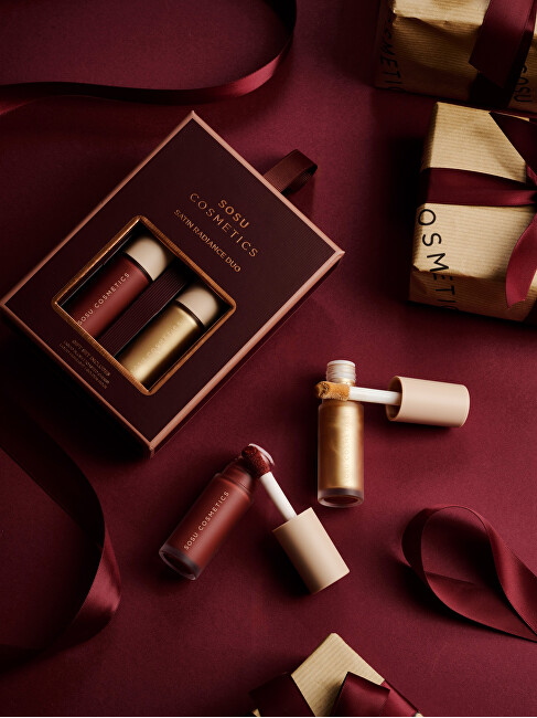 SOSU Cosmetics Radiance Duo Gift Set (Blush & Glow) skaistalai