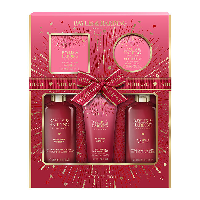 Baylis & Harding Midnight Cherry Gift Set 5 pcs Moterims