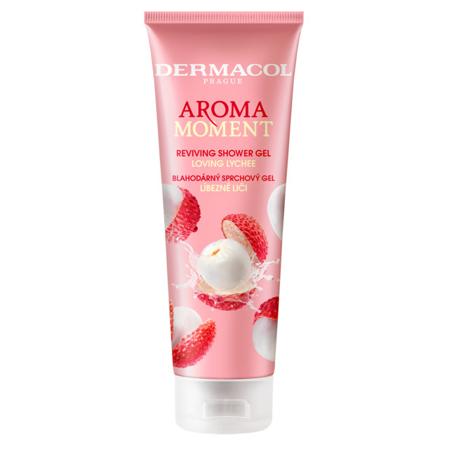 Dermacol Shower gel Lovely Lychee Aroma Moment (Reviving Shower Gel) 250 ml 250ml Moterims
