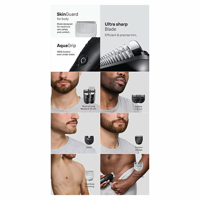 Braun Series 5 AIO5540 9-in-1 Multifunctional Trimmer plaukų segtukas