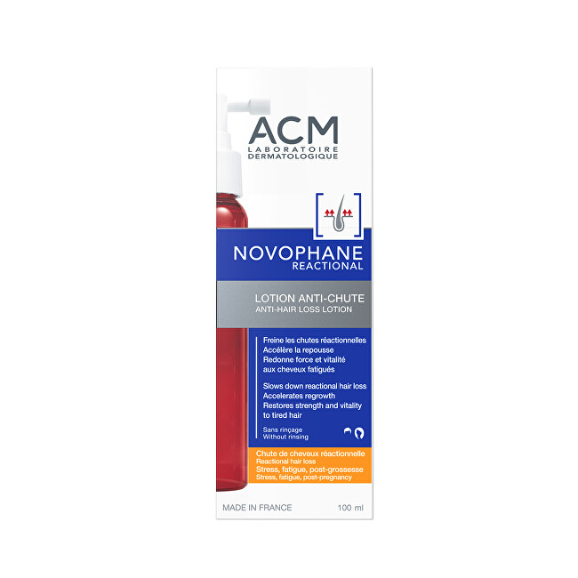 ACM Hair tonic against hair loss Novophane Reactional (Lotion) 100 ml 100ml nenuplaunama plaukų priežiūros priemonė