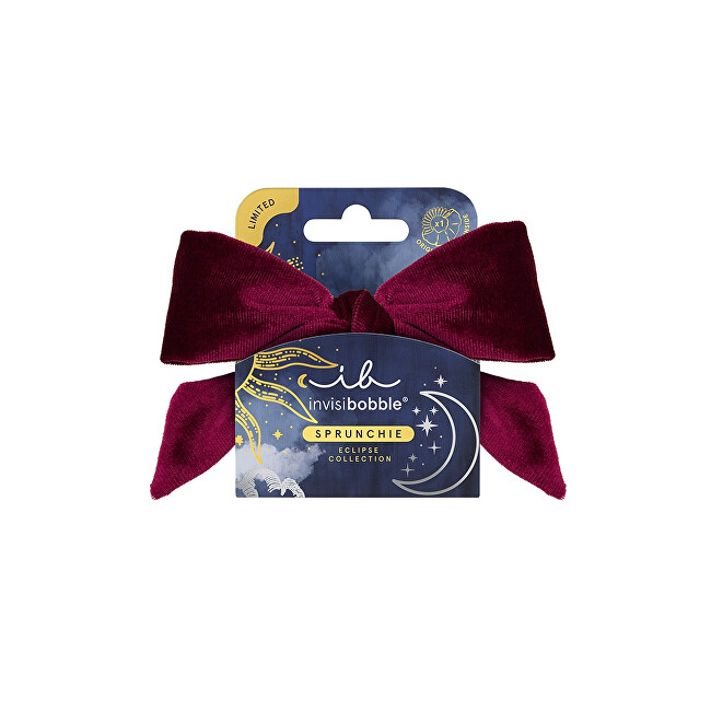Invisibobble Sprunchie Original Eclipse Velvet Grace Bow Hair Scrunchie Moterims