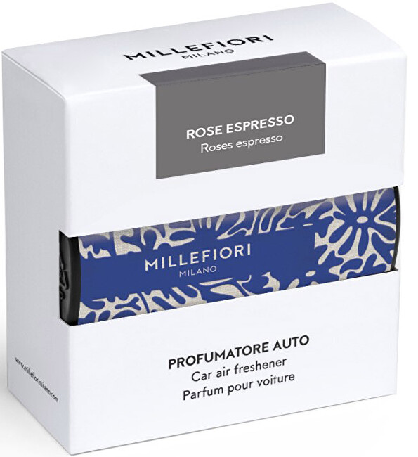 Millefiori Milano Car fragrance Textile Floral Rose Espresso - blue automobilio gaiviklis