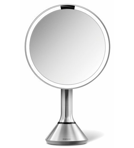 Simplehuman Mirror with touch control of light intensity Dual Light stainless steel Moterims