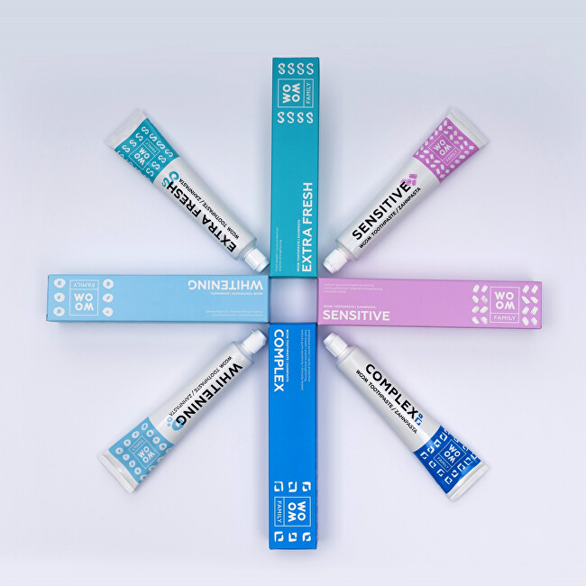 WOOM Toothpaste for sensitive teeth Family Sensitiv e (Toothpaste) 75 ml 75ml jautrių dantų priežiūros priemonė