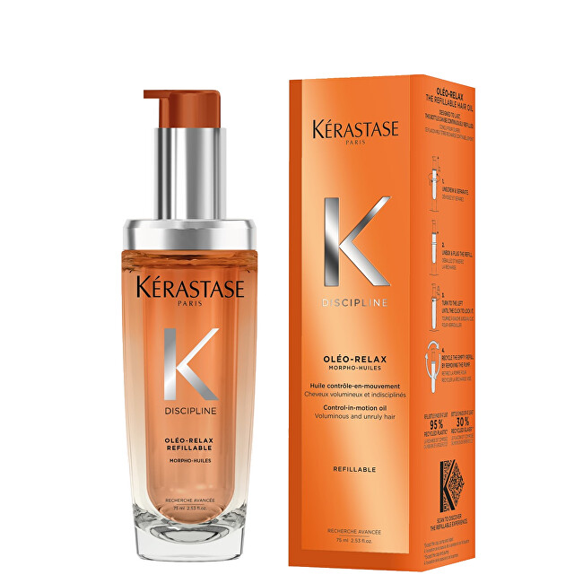 K&eacute;rastase Discipline Hair Oil (Control-In-Motion Oil) 75 ml 75ml atstatomoji plaukų priežiūros priemonė