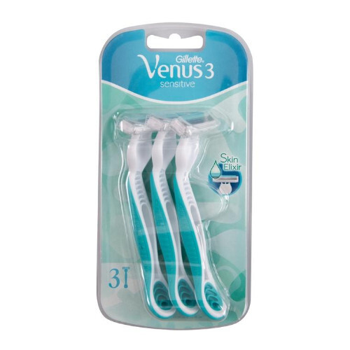 Gillette Disposable razors Venus 3 Sensitiv e 3 pcs Moterims