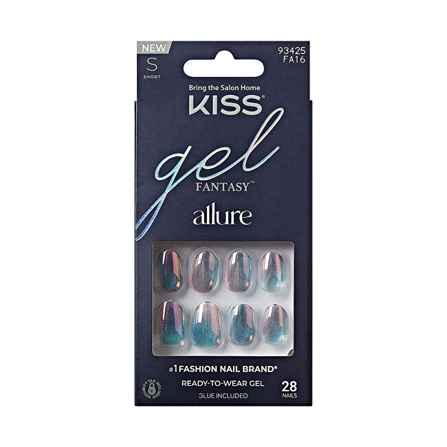 Kiss Gel nails Gel Fantasy Allure (Change Chance) 28 pcs Moterims