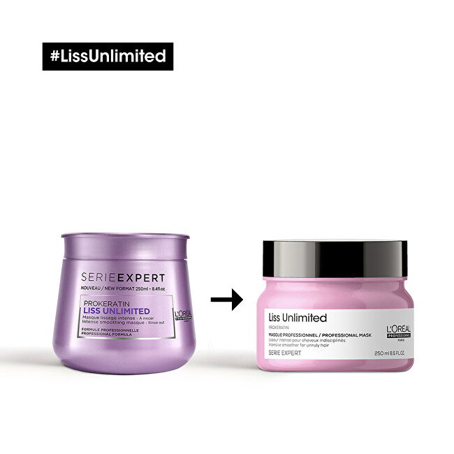 L&acute;Or&eacute;al Professionnel Expert Series Intensive Smoothing Mask (Prokeratin Liss Unlimited Masque) 250ml atstatomoji plaukų priežiūros priemonė