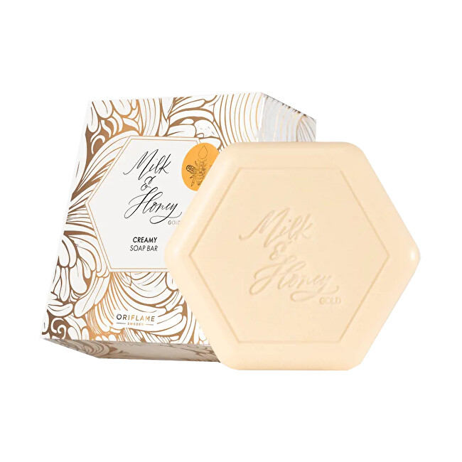 Oriflame Cream soap Milk & Honey Gold (Creamy Soap Bar) 90 g Moterims Oriflame Cream soap Milk & Honey Gold (Creamy Soap Bar) 90 g Moterims