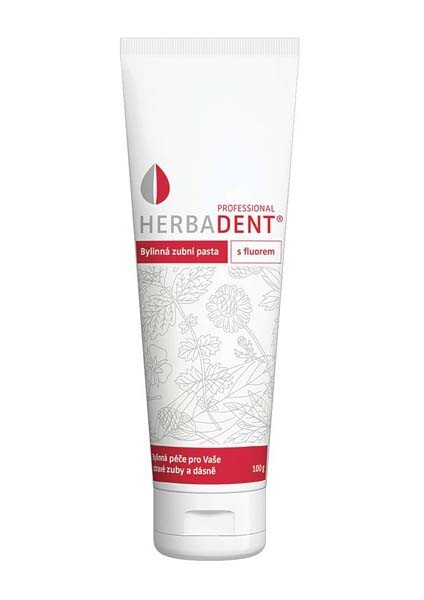 Herbadent HERBADENT PROFESSIONAL herbal toothpaste 100g burnos priežiūros priemonė periodontito profilaktikai ir gydymui