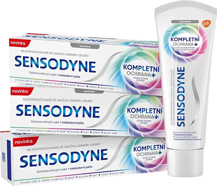 Sensodyne Toothpaste Complete Protection Whitening Trio 75 ml 75ml Unisex