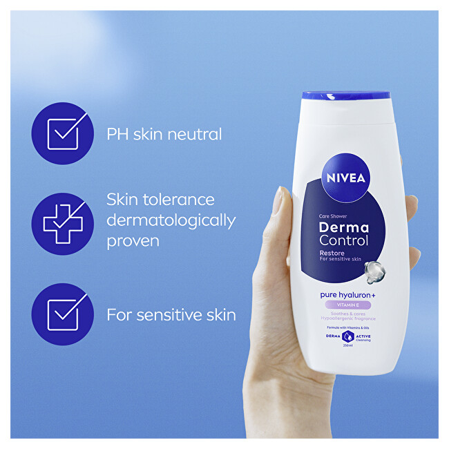 Nivea Shower gel for sensitive skin Derma Control Restore (Care Shower) 250ml Moterims