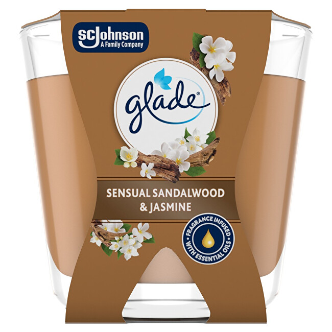 Glade Scented candle Sensual Sandalwood & Jasmine 70 g kvepianti žvakė