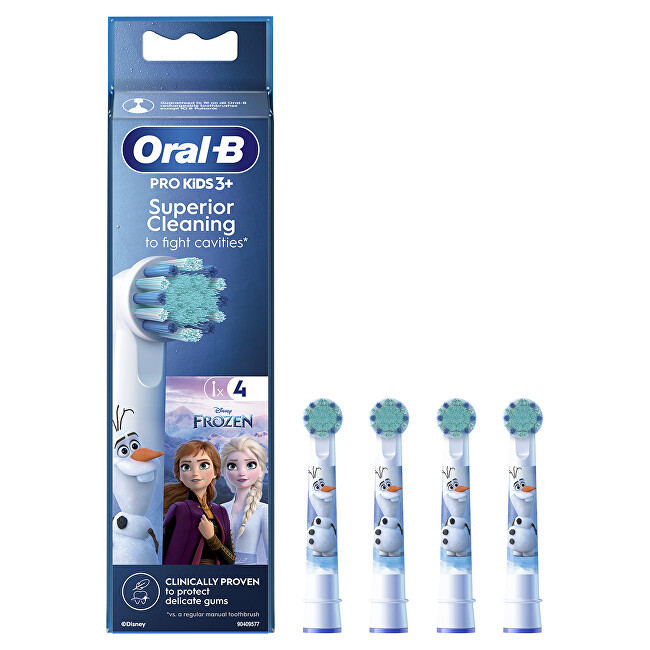 Oral B Kids Frozen replacement brush heads 4 pcs dantų &scaron;epetėlis