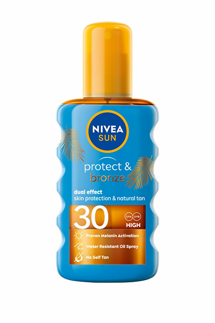 Nivea Suntan oil spray tanning supporting SPF 30 Sun (Protect & Bronze Oil) 200 ml 200ml Unisex