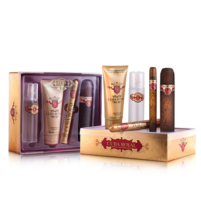 Cuba Royal - EDT 100 ml + EDT 35 ml + voda po holen&iacute; 100 ml + sprchov&yacute; gel 200 ml 100ml Royal - EDT 100 ml + EDT 35 ml + voda po holen&iacute; 100 ml + sprchov&yacute; gel 200 ml Vyrams Rinkinys
