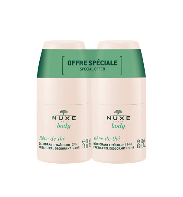 Nuxe Reve de Th&eacute; ball deodorant set (Fresh-Feel Deodorant 24h Duo) 2 x 50 ml 50ml Moterims