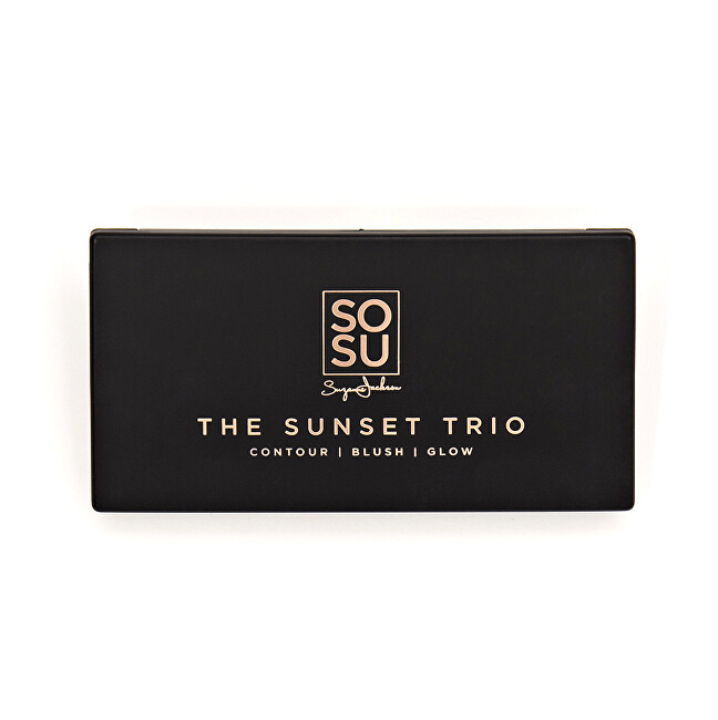 SOSU Cosmetics Paletka na obličej The Sunset Trio (Palette) 6,78 g tamsintojas