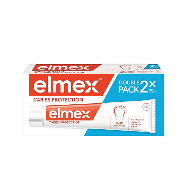 Elmex Toothpaste Anti Caries Protection Duopack 2 x 75 ml 75ml Dantų emalį stiprinanti priemonė