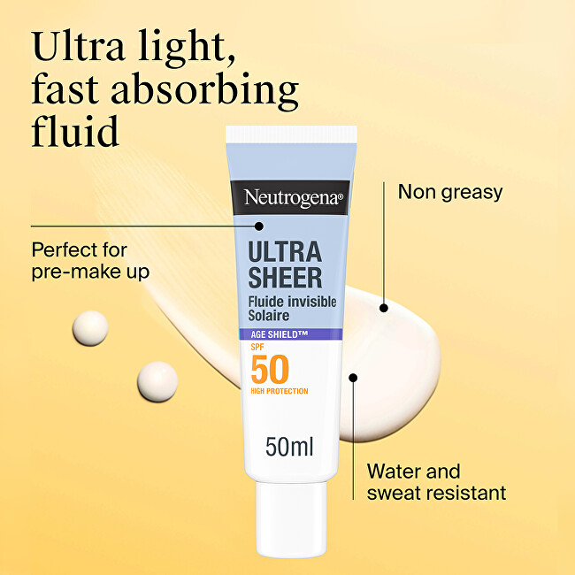 Neutrogena Invisible Fluid SPF 50 Age Shield Ultra Sheer 50 ml 50ml Moterims