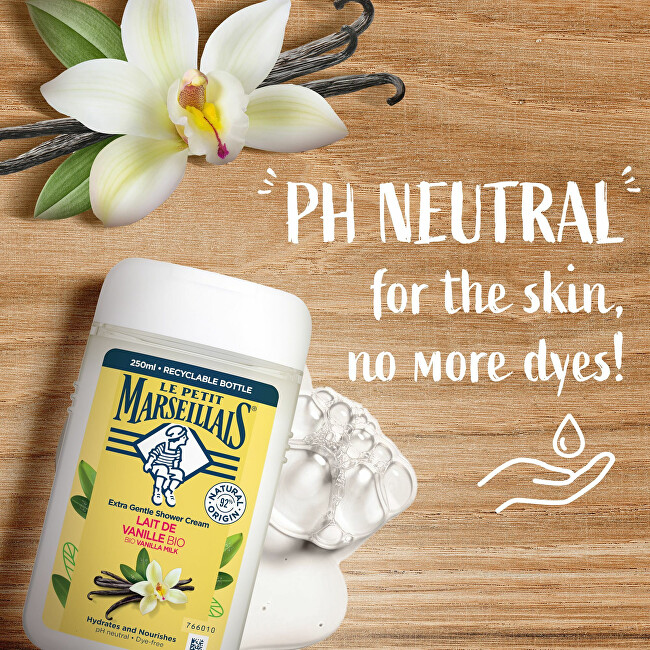 Le Petit Marseillais Cream shower gel BIO Vanilla Milk Shower Cream 250ml Moterims