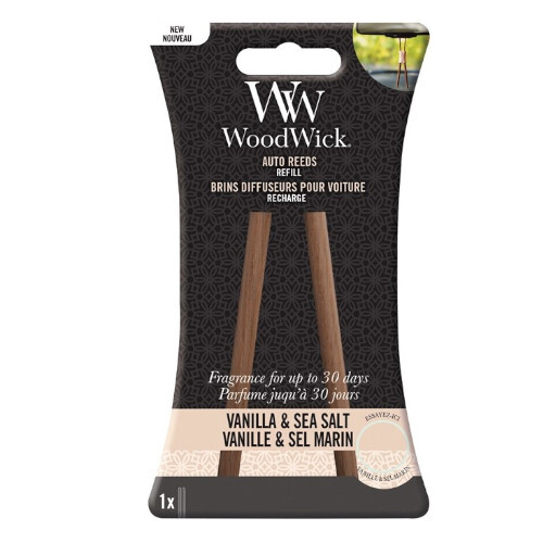 WoodWick Vanilla & Sea Salt Replacement Sticks (Auto Reeds Refill) Unisex