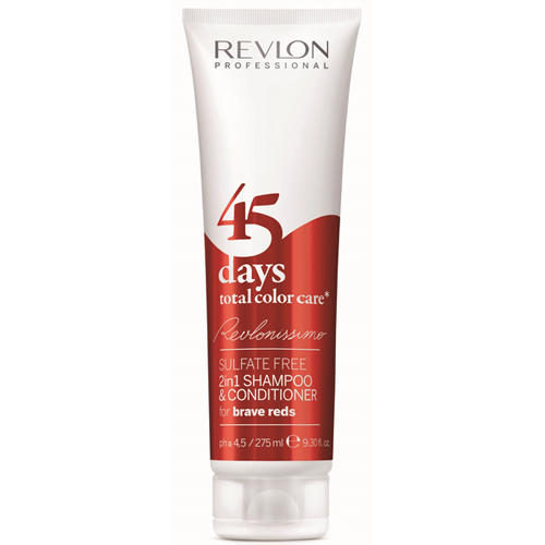 Revlon Professional Shampoo and conditioner for bold reds, 45 days total color care (Shampoo & Conditioner Brave Reds) 2 275ml Moterims