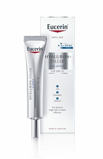 Eucerin Anti-aging eye cream SPF 15 Hyaluron-Filler 3x EFFECT 15 ml 15ml Moterims