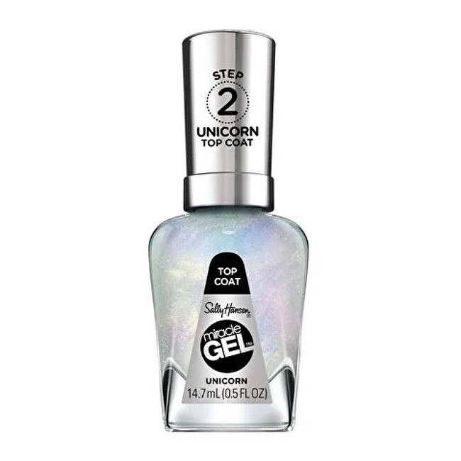 Sally Hansen Unicorn Miracle Gel Nail Polish Top Coat 14.7 ml 14.7ml nagų lakas