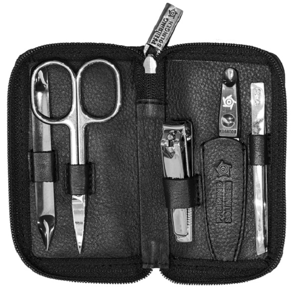 Pfeilring Solingen Manicure set for men 5-piece black Manikiūro priemonė
