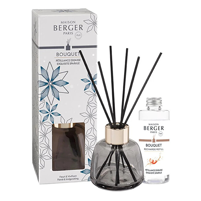Maison Berger Paris Gift set aroma diffuser Rosalie gray + refill Intense glitter 90 ml 90ml Unisex