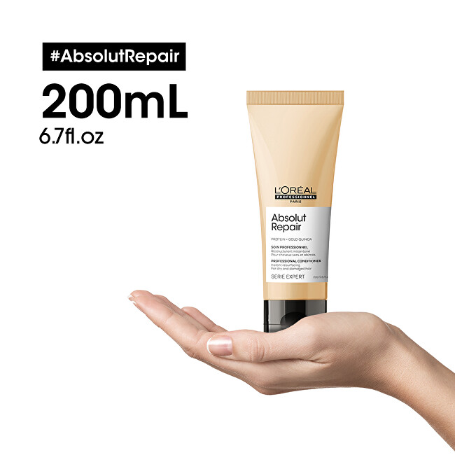 L&acute;Or&eacute;al Professionnel Serum Expert Absolut Repair Gold Quinoa + Protein (Instant Resurfacing Conditioner) 200ml atstatomoji plaukų priežiūros priemonė