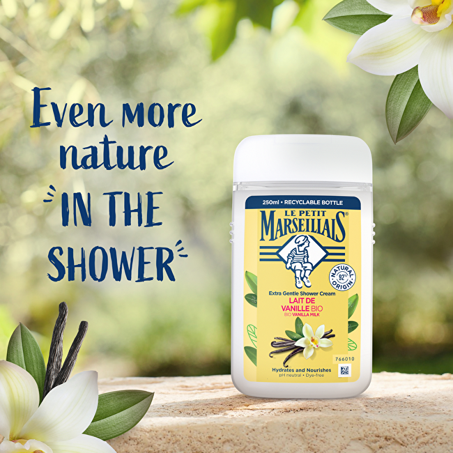 Le Petit Marseillais Cream shower gel BIO Vanilla Milk Shower Cream 250ml Moterims